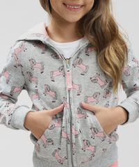 Blusao-Infantil-Estampado-de-Unicornios-com-Capuz-em-Moletom-Cinza-Mescla-9362175-Cinza_Mescla_4