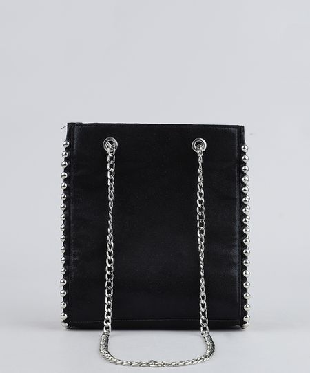 Bolsa-Feminina-Acetinada-com-Tacha-e-Alca-de-Corrente-Preta-9360788-Preto_1 Bolsa-Feminina-Acetinada-com-Tacha-e-Alca-de-Corrente-Preta-9360788-Preto_1