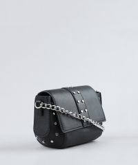 Bolsa-Feminina-Transversal-com-Tachas-e-Alca-de-Corrente-Preta-9360784-Preto_3