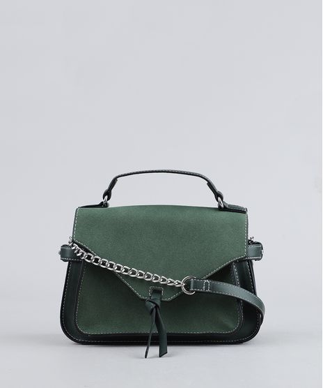 Bolsa-Feminina-Transversal-Alca-com-Corrente-Verde-9361051-Verde_1