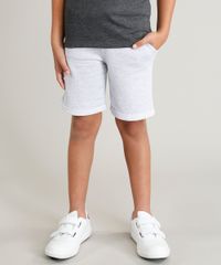 Bermuda-Infantil-Basica-em-Moletom-com-Bolsos-Cinza-Mescla-Claro-9260488-Cinza_Mescla_Claro_1