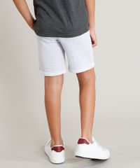 Bermuda-Infantil-Basica-em-Moletom-com-Bolsos-Cinza-Mescla-Claro-9260488-Cinza_Mescla_Claro_2