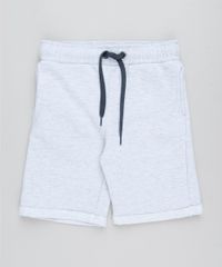 Bermuda-Infantil-Basica-em-Moletom-com-Bolsos-Cinza-Mescla-Claro-1-9260488-Cinza_Mescla_Claro_1_1