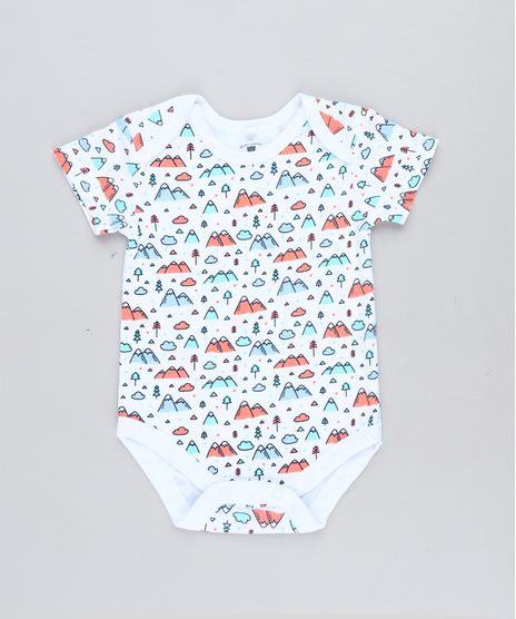 Body-Infantil-Estampado-de-Montanhas-Manga-Curta-Gola-Careca-Branco-9198421-Branco_1