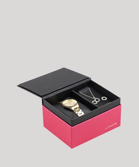 Kit-de-Relogio-Analogico-Lince-Feminino---Brinco---Colar---LRG4492L-KD58C3KX-Dourado-9400817-Dourado_1
