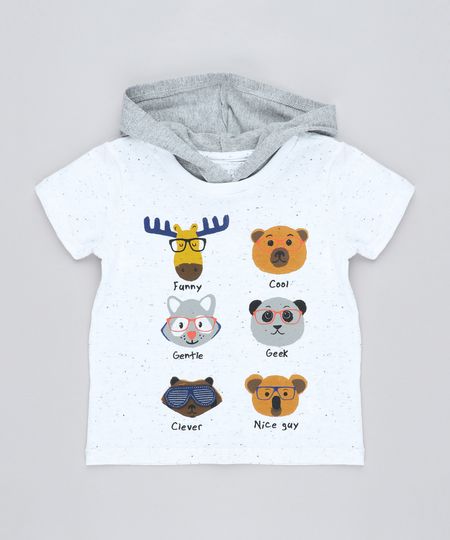Camiseta-Infantil-Bichos-com-Estampa-Interativa-e-Capuz-Manga-Curta-Branca-9428860-Branco_1
