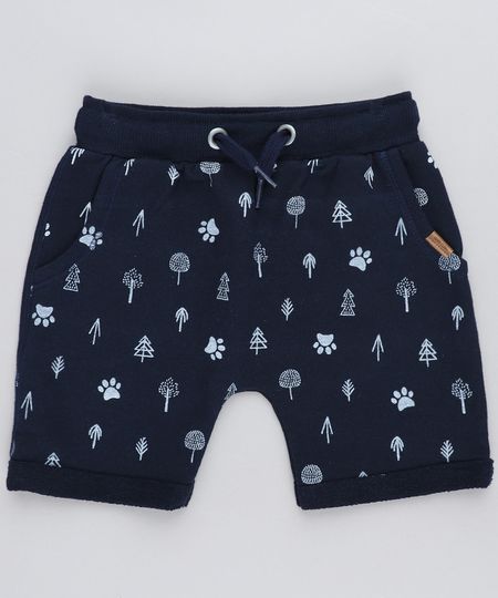 Bermuda-Infantil-Jogger-Estampada-em-Moletom-Azul-Marinho-9428936-Azul_Marinho_1