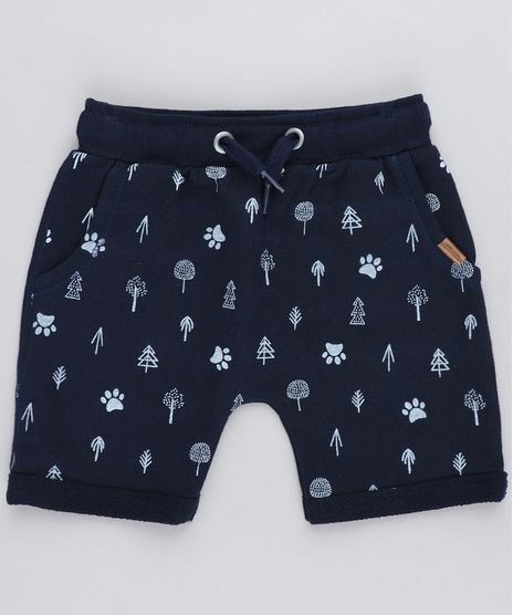 Bermuda-Infantil-Jogger-Estampada-em-Moletom-Azul-Marinho-9428936-Azul_Marinho_1