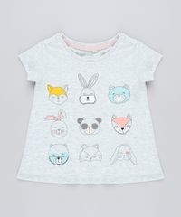Blusa-Infantil-com-Estampa-Interativa-de-Bichos-Manga-Curta-Decote-Redondo-Cinza-Mescla-Claro-9428229-Cinza_Mescla_Claro_1