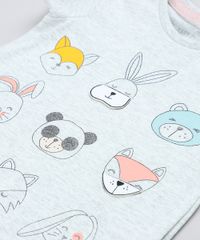 Blusa-Infantil-com-Estampa-Interativa-de-Bichos-Manga-Curta-Decote-Redondo-Cinza-Mescla-Claro-9428229-Cinza_Mescla_Claro_5