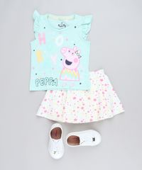 Conjunto-Infantil-Peppa-Pig-de-Regata-Verde-Claro---Short-Saia-Estampado-de-Estrelas-Bege-Claro-9079359-Bege_Claro_3