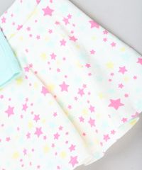Conjunto-Infantil-Peppa-Pig-de-Regata-Verde-Claro---Short-Saia-Estampado-de-Estrelas-Bege-Claro-9079359-Bege_Claro_5