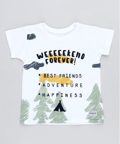 Camiseta-Infantil--Weekend-Forever--Manga-Curta-Gola-Careca-Branca-9441598-Branco_1