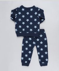 Conjunto-Infantil-Mulher-Maravilha-de-Blusao---Calca-Estampada-de-Estrelas-em-Moletom-Azul-Marinho-9200195-Azul_Marinho_2