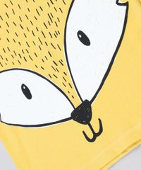 Camiseta-Infantil-Raposa-com-Orelhinhas-Manga-Curta-Gola-Careca-Amarela-9441599-Amarelo_5
