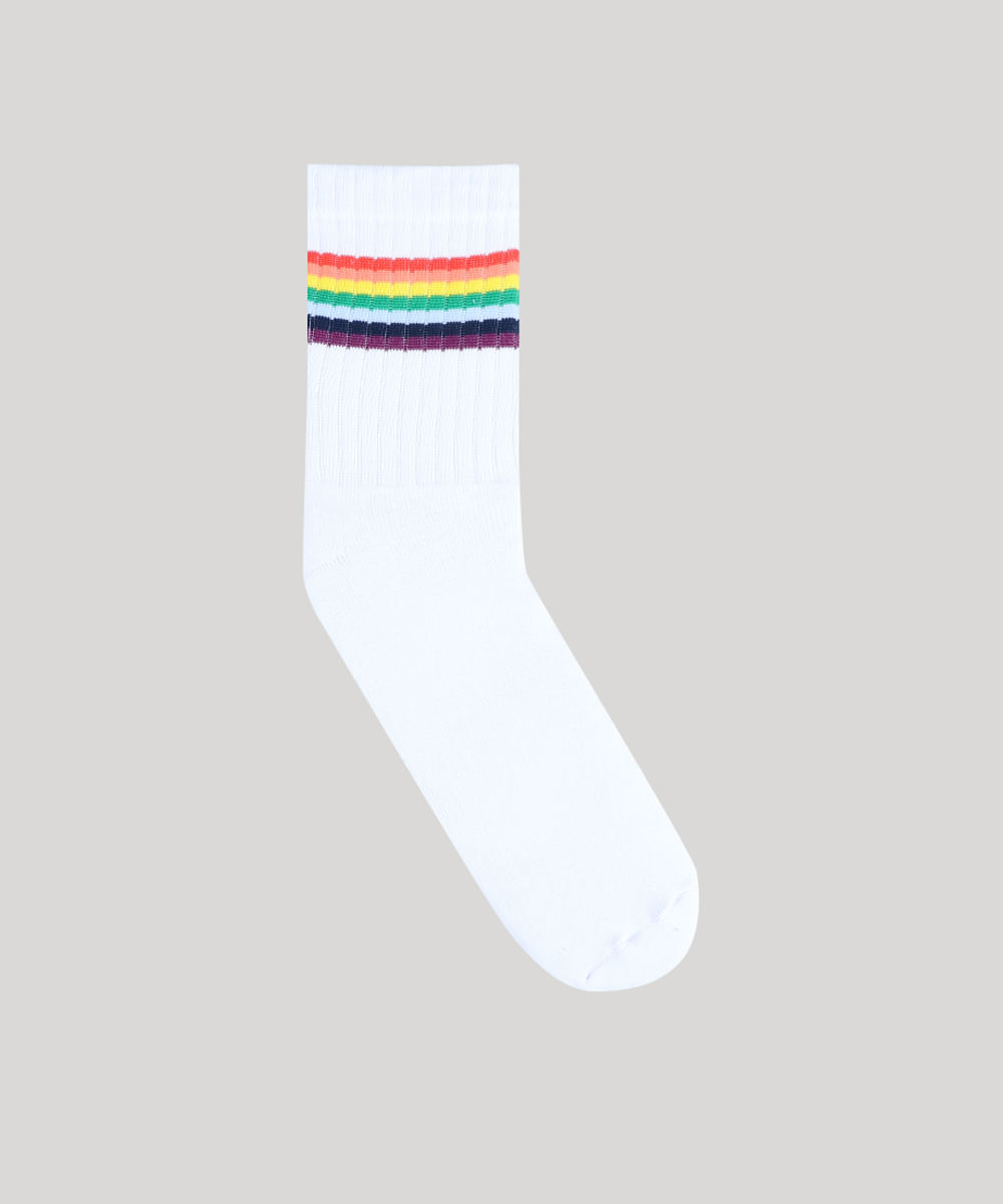Meia-Masculina-Carnaval-Cano-Longo-Divertida-com-Estampa-Arco-Iris-Branca-9076231-Branco_1