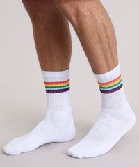 Meia-Masculina-Carnaval-Cano-Longo-Divertida-com-Estampa-Arco-Iris-Branca-9076231-Branco_2