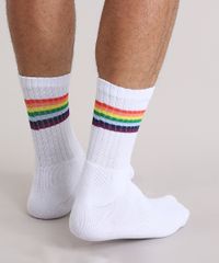 Meia-Masculina-Carnaval-Cano-Longo-Divertida-com-Estampa-Arco-Iris-Branca-9076231-Branco_3