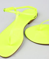 Rasteira-Feminina-em-Verniz-Amarela-Neon-9467143-Amarelo_Neon_2