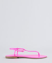 Rasteira-Feminina-em-Verniz-Rosa-Neon-9467151-Rosa_Neon_1