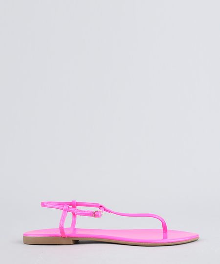 Rasteira-Feminina-em-Verniz-Rosa-Neon-9467151-Rosa_Neon_1