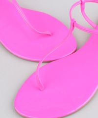 Rasteira-Feminina-em-Verniz-Rosa-Neon-9467151-Rosa_Neon_2