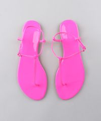 Rasteira-Feminina-em-Verniz-Rosa-Neon-9467151-Rosa_Neon_4