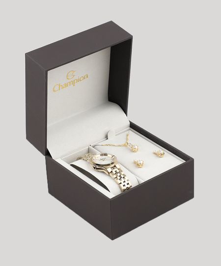 Kit-de-Relogio-Analogico-Champion-Feminino---Brinco---Colar---CN25458W-Dourado-9475344-Dourado_1