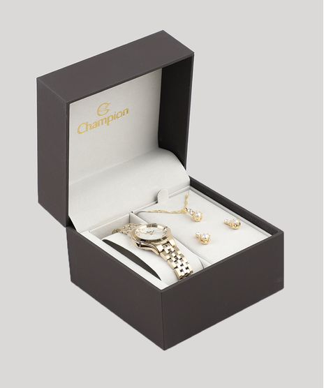 Kit-de-Relogio-Analogico-Champion-Feminino---Brinco---Colar---CN25458W-Dourado-9475344-Dourado_1