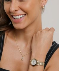 Kit-de-Relogio-Analogico-Champion-Feminino---Brinco---Colar---CN25458W-Dourado-9475344-Dourado_2