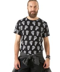 Camiseta-Estampada-de-Caveiras-Preta-8396724-Preto_1