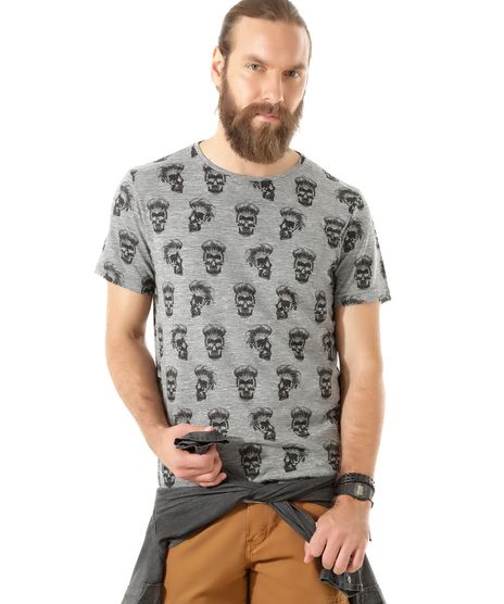 Camiseta-Estampada-de-Caveiras-Cinza-8396724-Cinza_1