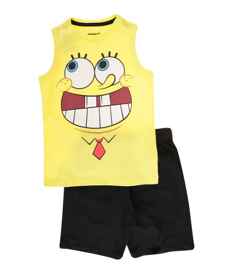 Conjunto-de-Regata-Amarela---Bermuda-Bob-Esponja-Preta-8403998-Preto_1