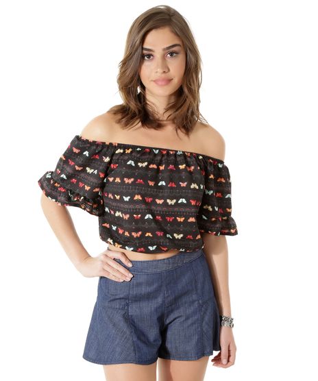 Blusa-Cropped-Borboletas-Preta-8392631-Preto_1