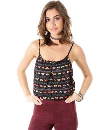 Regata-Cropped-Borboletas-Preta-8403570-Preto_1 Regata-Cropped-Borboletas-Preta-8403570-Preto_1