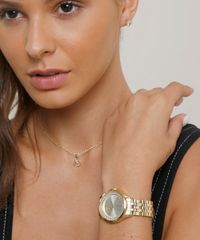 Kit-de-Relogio-Analogico-Lince-Feminino---Brinco---Colar---LRG4519L-KU76S3KX-Dourado-9203200-Dourado_2