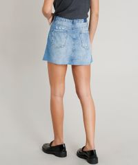Saia-Jeans-Feminina-Destroyed-com-Faixa-Lateral-Azul-Claro-9463406-Azul_Claro_2