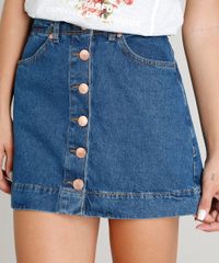 Saia-Jeans-Feminina-com-Botoes-Azul-Escuro-9463409-Azul_Escuro_4