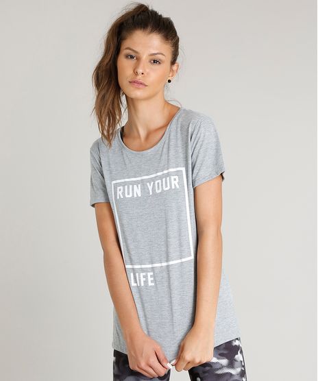 Blusa-Feminina-Esportiva-Ace--Run-Your-Life--Manga-Curta-Decote-Redondo-Cinza-Mescla-9473431-Cinza_Mescla_1