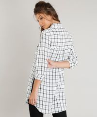 Camisa-Feminina-Longa-Estampada-Xadrez-com-Bolso-Manga-Longa-Off-White-9365398-Off_White_2