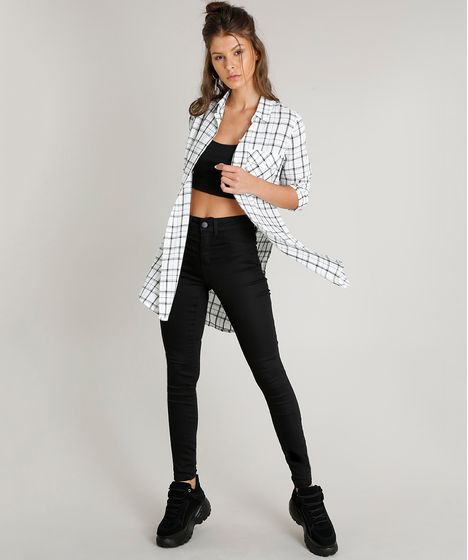 camisetas longas femininas para usar com legging