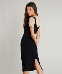 Vestido-Feminino-Midi-Canelado-com-Fenda-Alca-Media-Preto-9445876-Preto_2