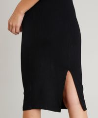 Vestido-Feminino-Midi-Canelado-com-Fenda-Alca-Media-Preto-9445876-Preto_4