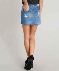 Saia-Jeans-Feminina-Destroyed-com-Ziper-de-Argola-Azul-Medio-9406096-Azul_Medio_2