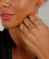 Kit-de-5-Aneis-Femininos-com-Strass-Dourado-9413282-Dourado_2