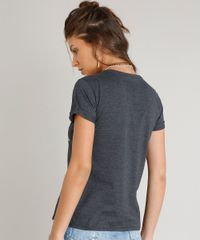Blusa-Feminina--Era-Fake-News--Manga-Curta-Decote-Redondo-Cinza-Mescla-Escuro-9388565-Cinza_Mescla_Escuro_2
