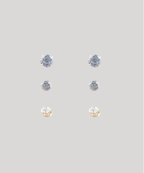 Kit-de-3-Brincos-Femininos-com-Pedra-Dourado-8790179-Dourado_1