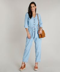 Macacao-Jeans-Feminino-com-Faixa-para-Amarrar-Manga-Curta-Azul-Claro-9463435-Azul_Claro_3