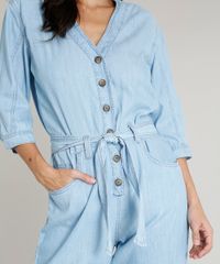 Macacao-Jeans-Feminino-com-Faixa-para-Amarrar-Manga-Curta-Azul-Claro-9463435-Azul_Claro_4