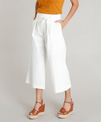 Calca-Pantacourt-Feminina-em-Linho-com-Faixa-para-Amarrar-Off-White-9357653-Off_White_1